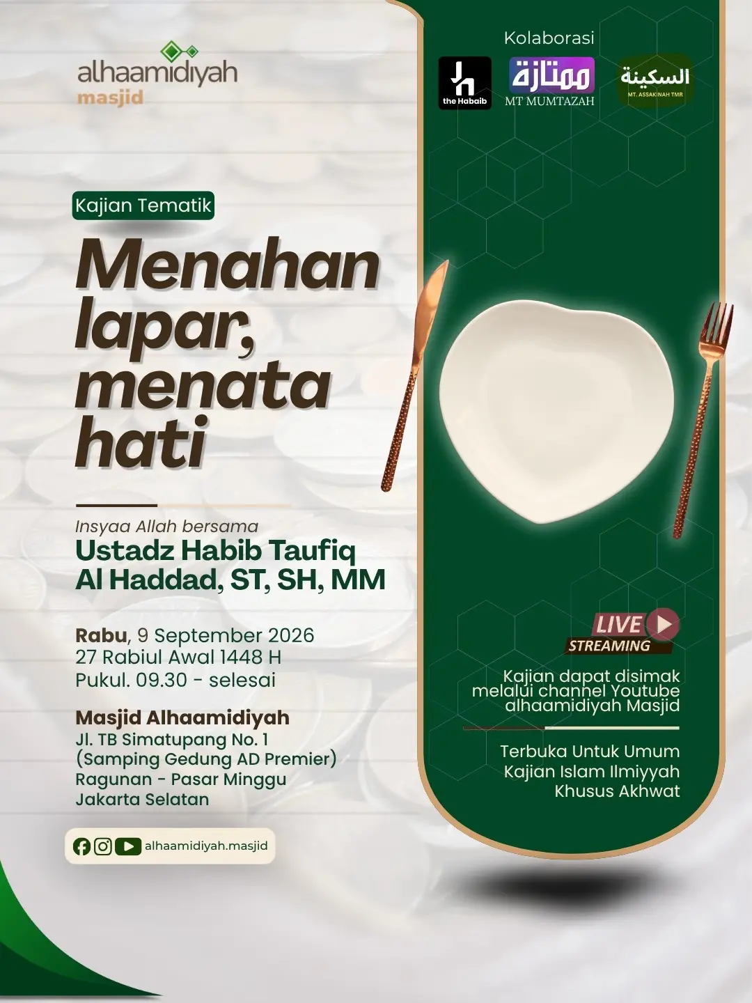 Poster asli dari @alhaamidiyah.masjid