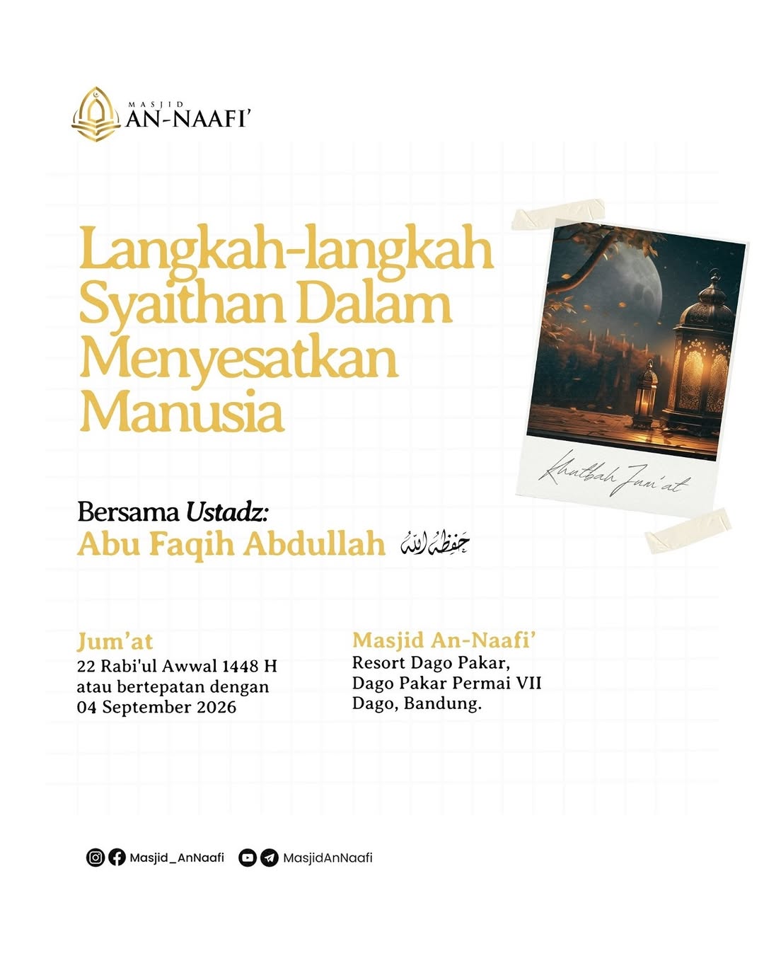 Poster asli dari @masjid_annaafi