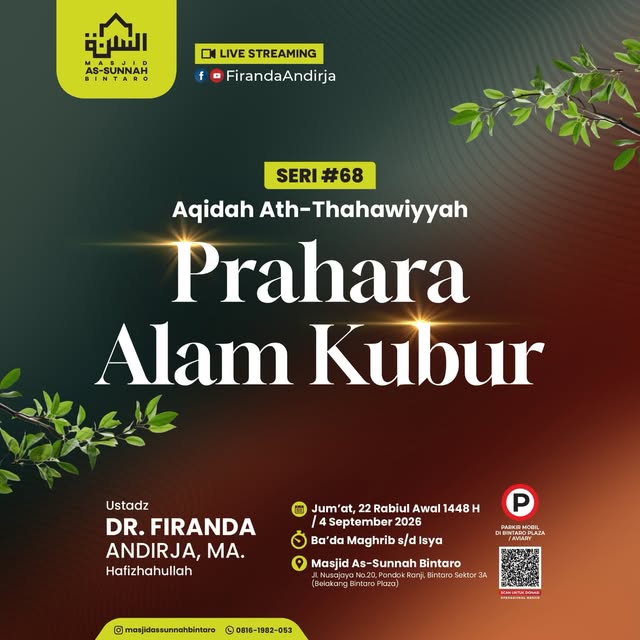 Poster asli dari @masjidassunnahbintaro
