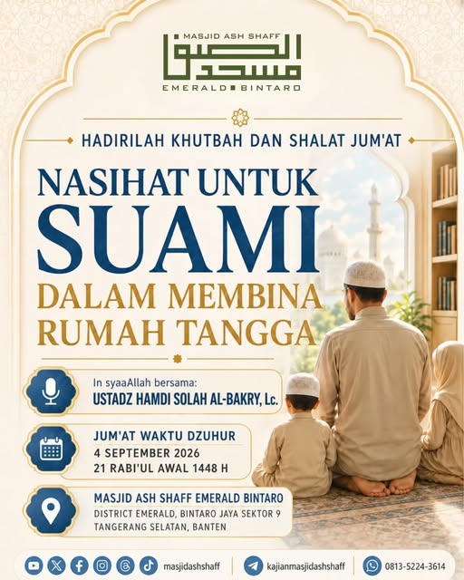 Poster asli dari @masjidashshaff