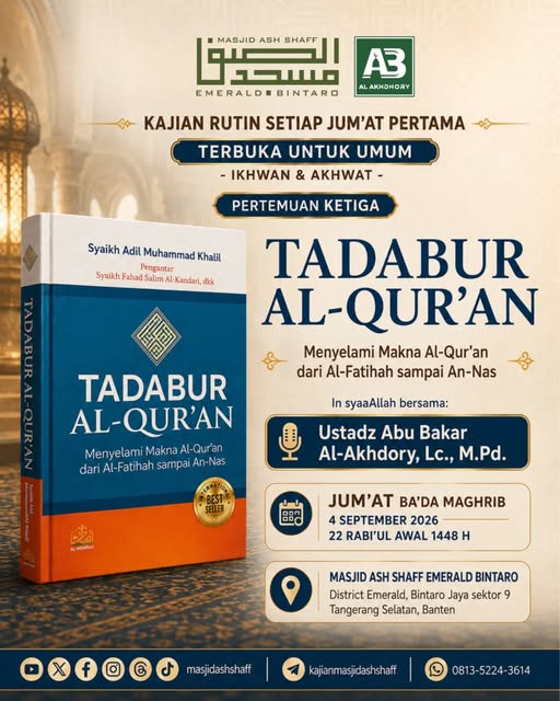 Poster asli dari @masjidashshaff
