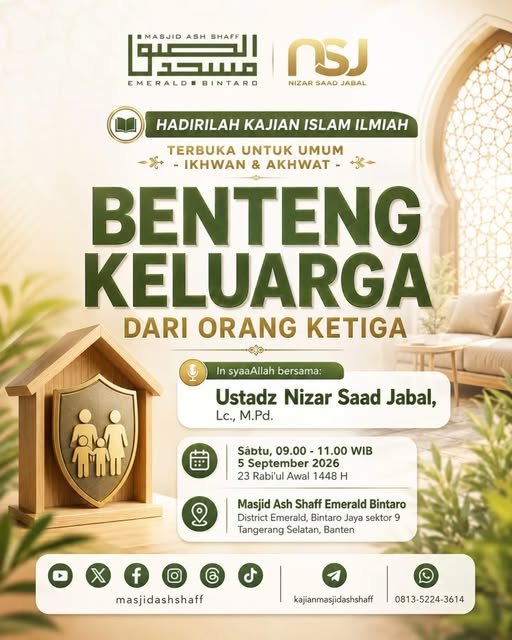 Poster asli dari @masjidashshaff
