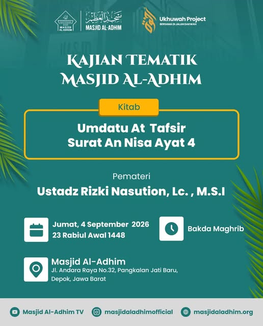 Poster asli dari @masjidaladhimofficial