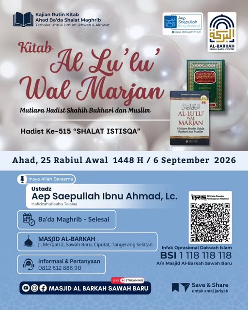 Poster asli dari @masjidalbarkah_sawahbaru