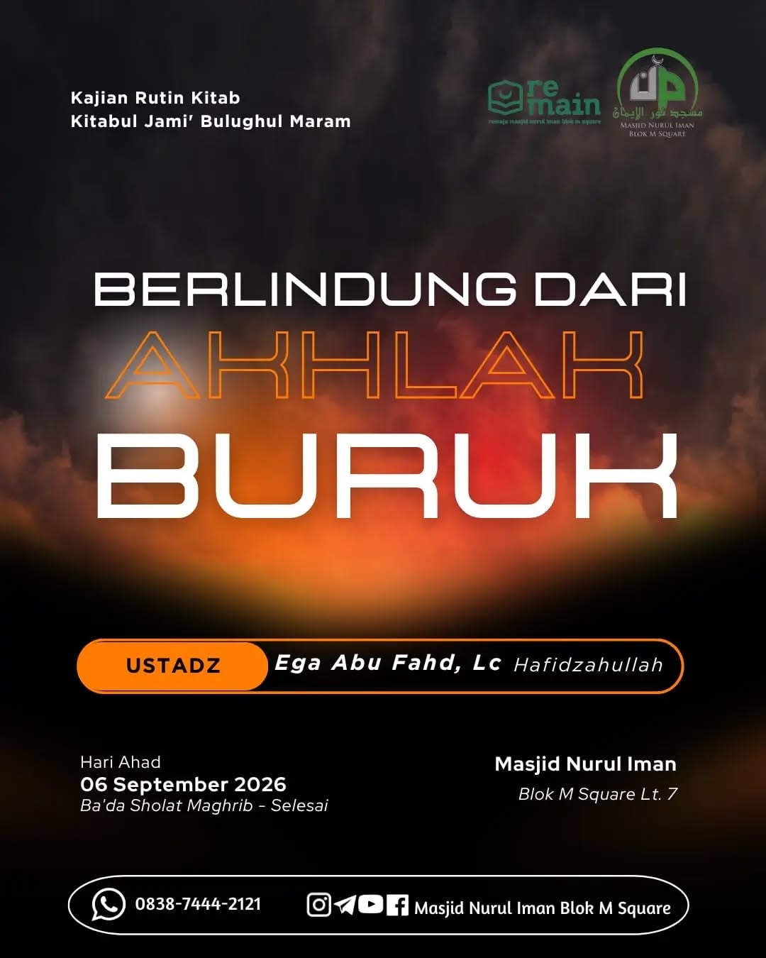 Poster asli dari @masjidnuruliman