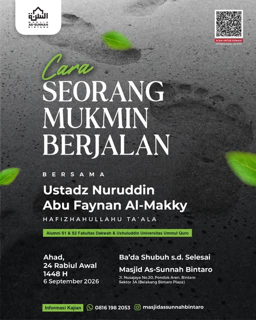 Poster asli dari @masjidassunnahbintaro