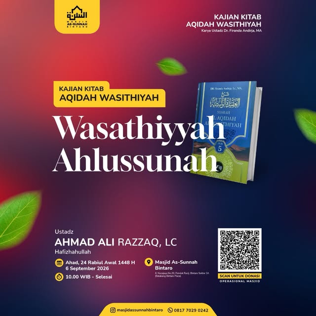 Poster asli dari @masjidassunnahbintaro