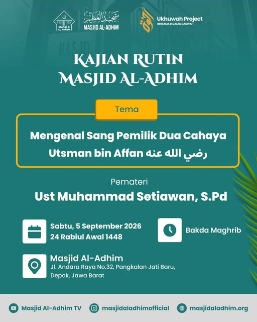 Poster asli dari @masjidaladhimofficial