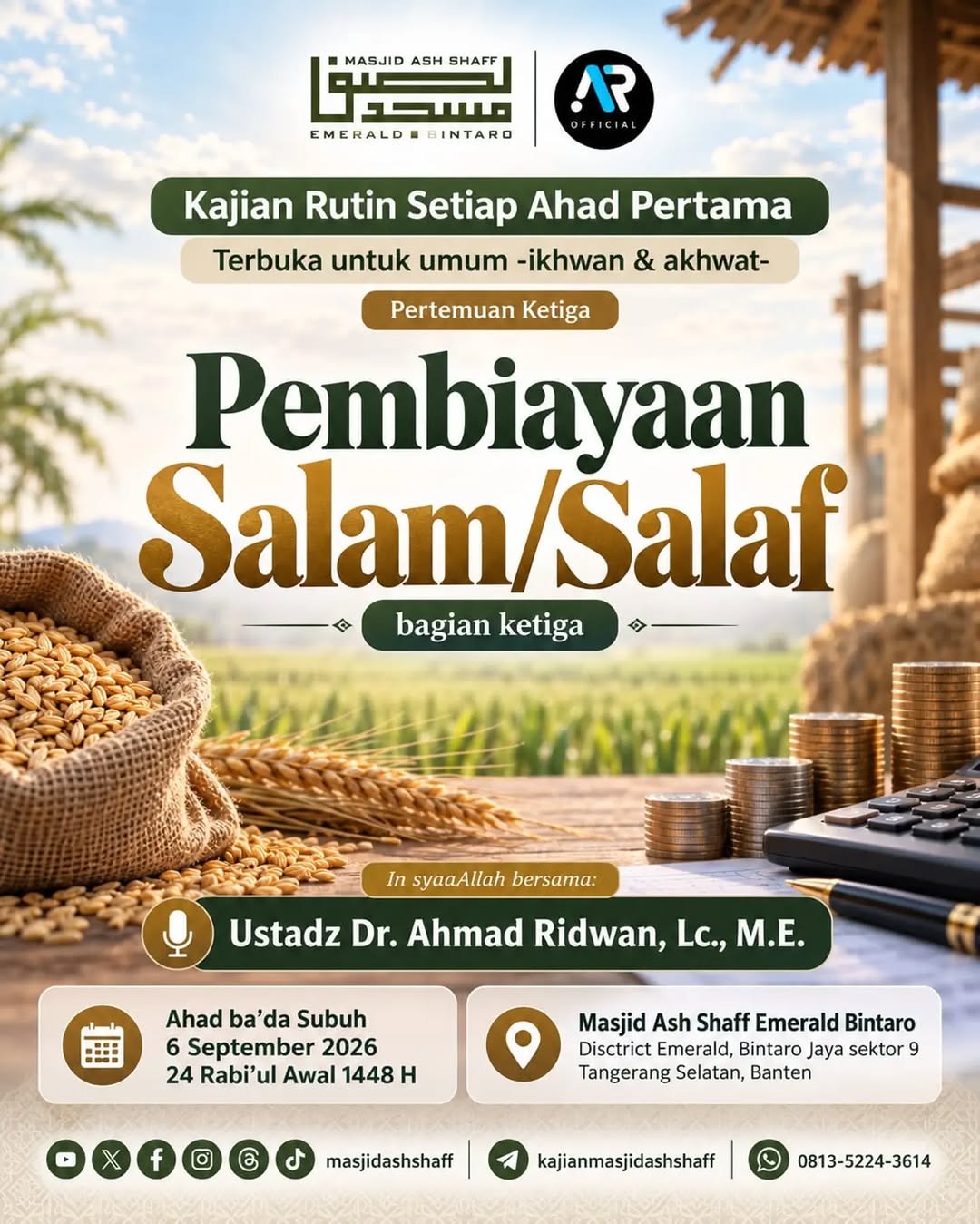 Poster asli dari @masjidashshaff