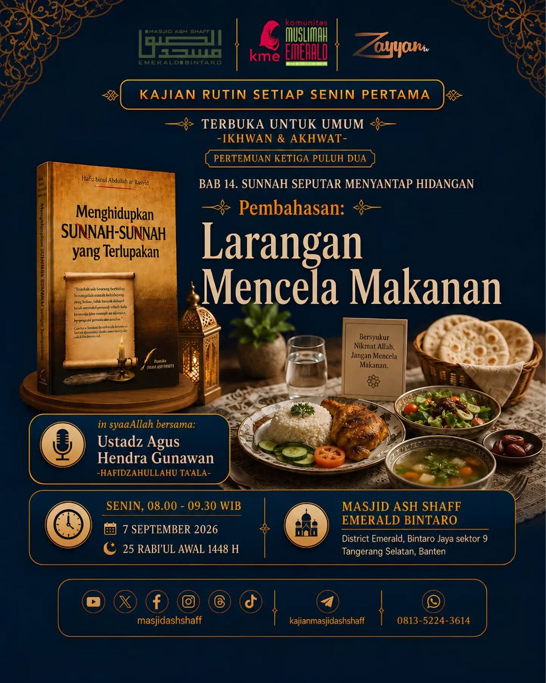 Poster asli dari @masjidashshaff