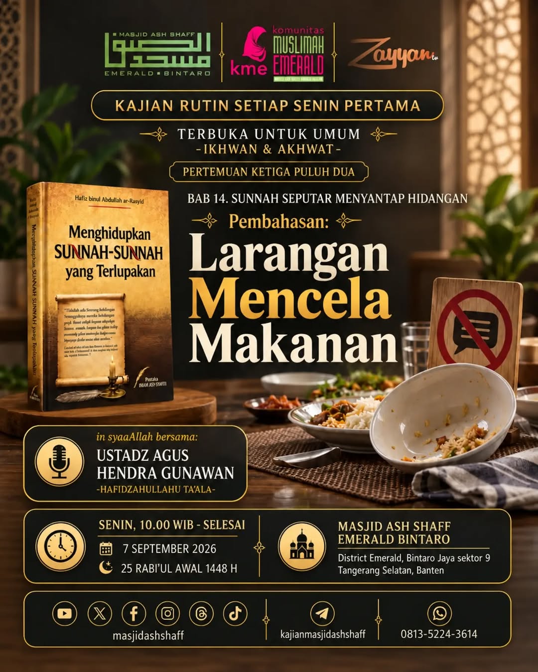 Poster asli dari @masjidashshaff