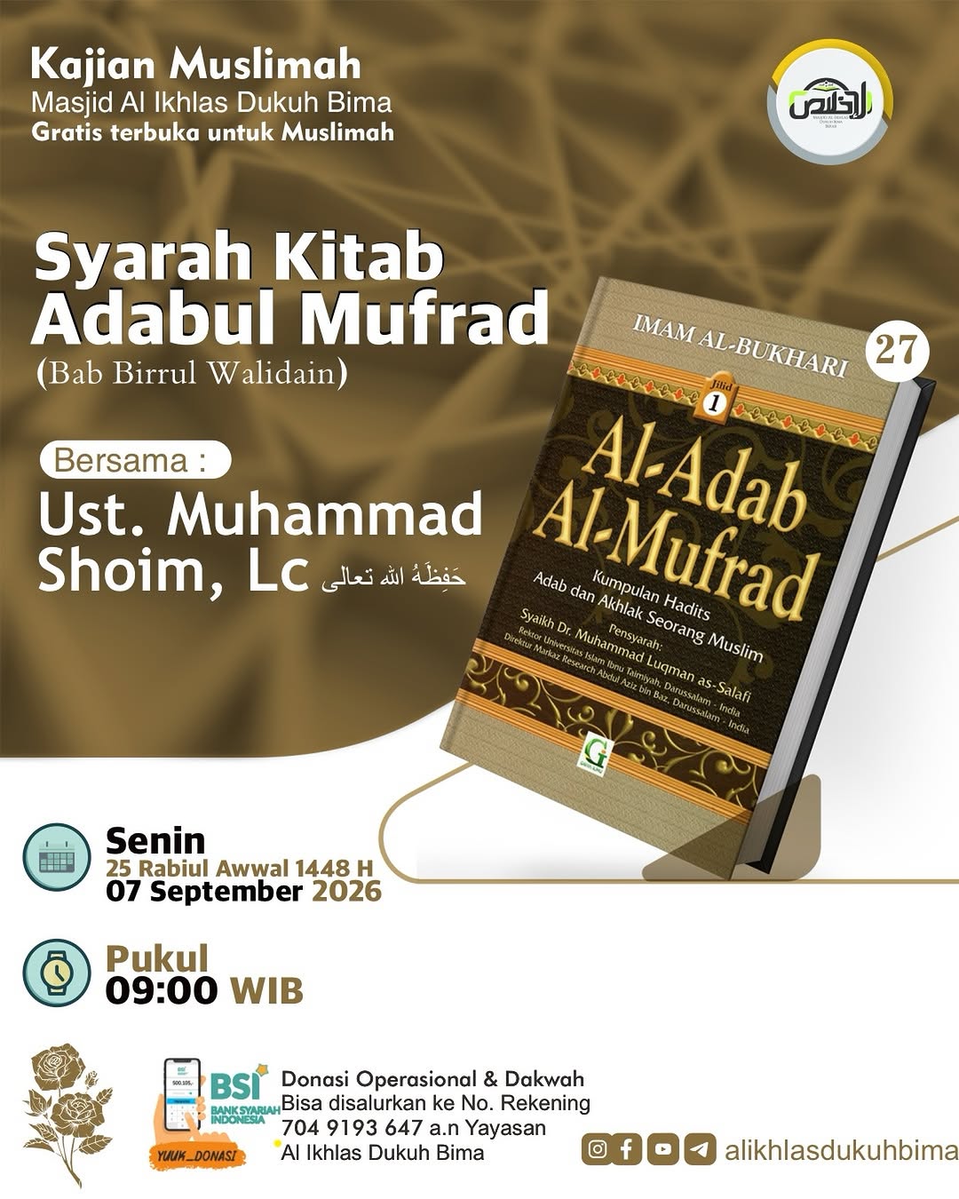 Poster asli dari @alikhlasdukuhbima