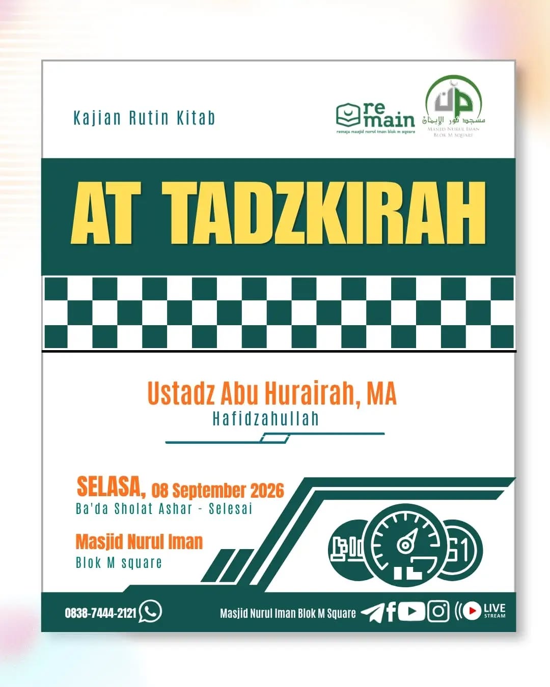 Poster asli dari @masjidnuruliman