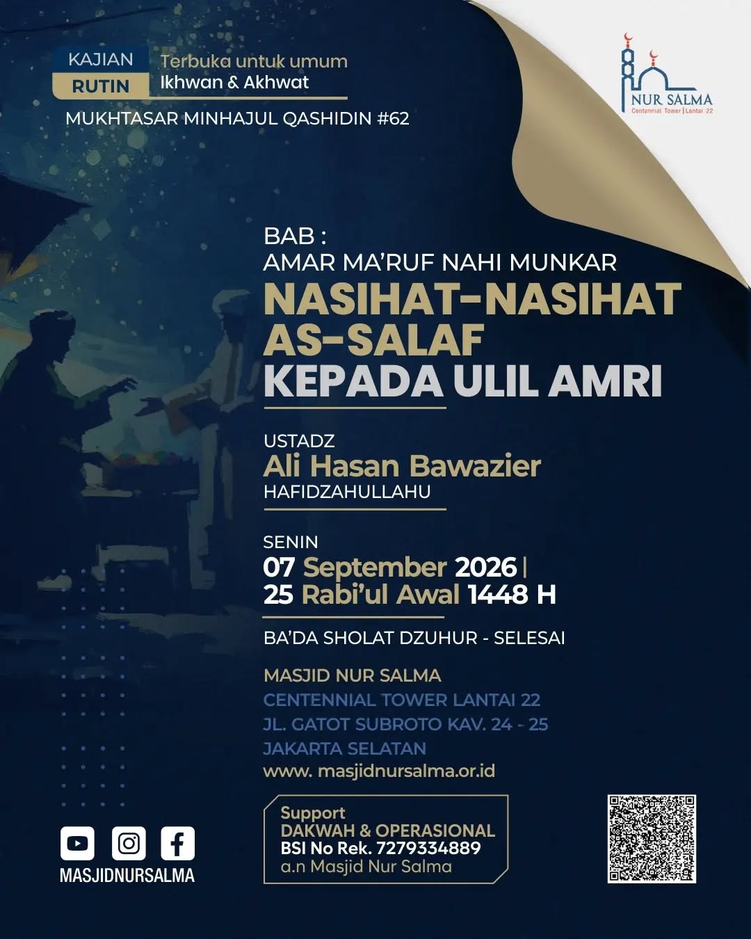 Poster asli dari @masjidnursalma