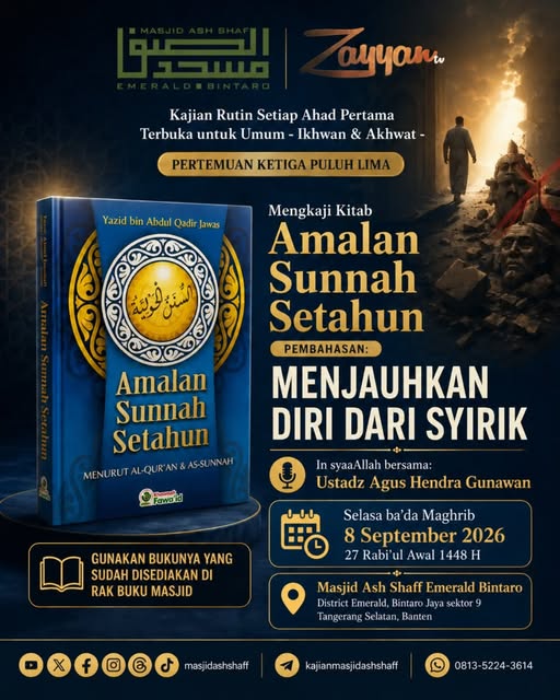 Poster asli dari @masjidashshaff