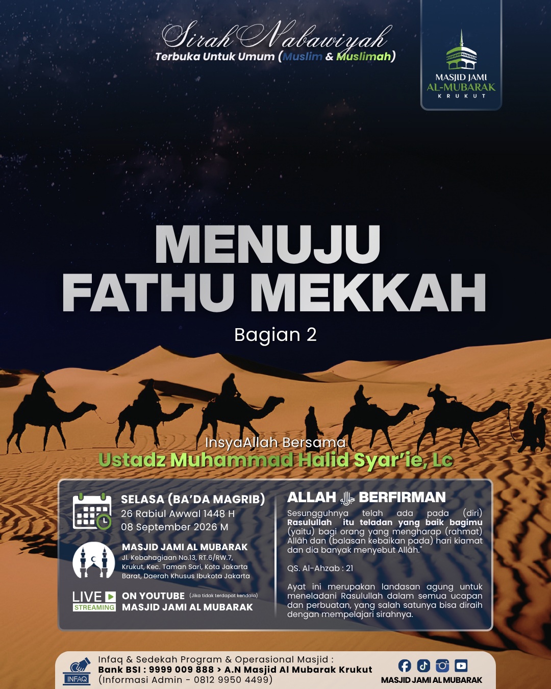 Poster asli dari @masjid.almubarak