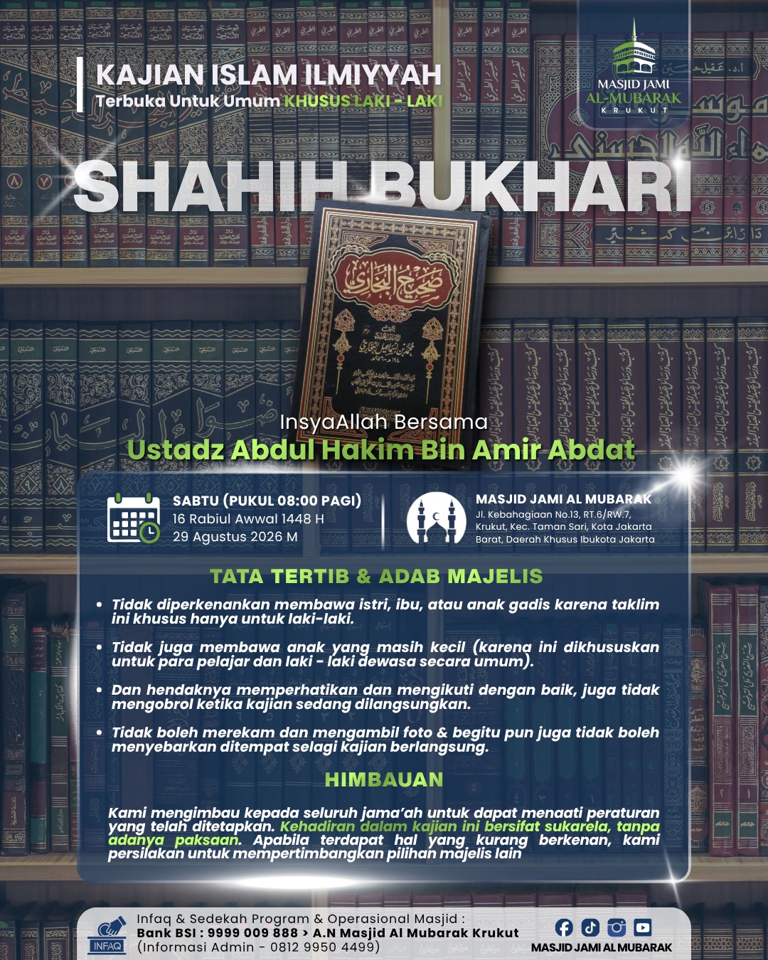 Poster asli dari @masjid.almubarak
