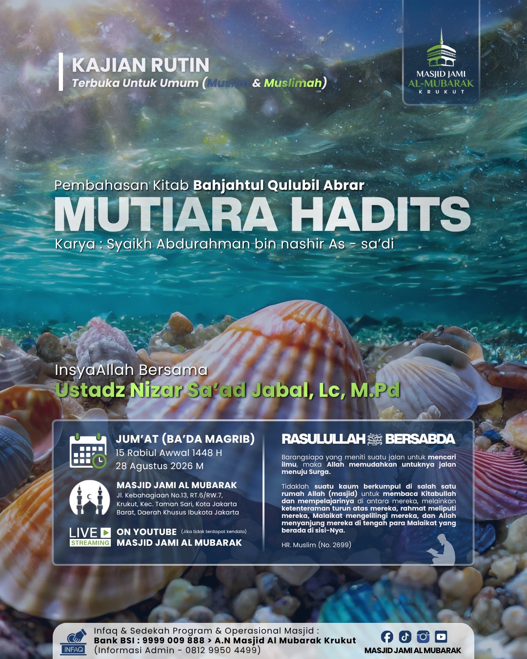 Poster asli dari @masjid.almubarak