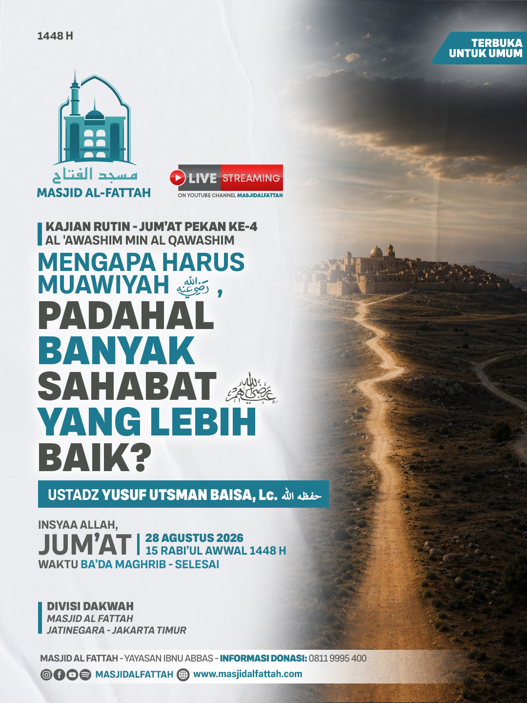 Poster asli dari @masjidalfattah