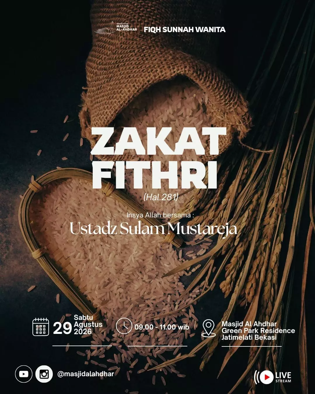 Poster asli dari @masjidalahdhar