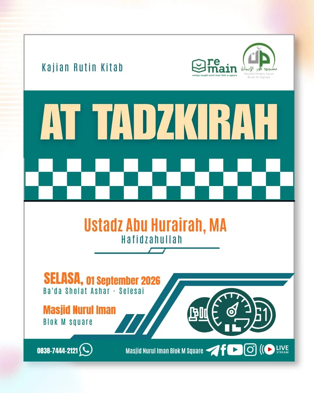 Poster asli dari @masjidnuruliman