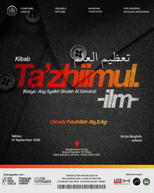 Poster asli dari @masjidnuruliman