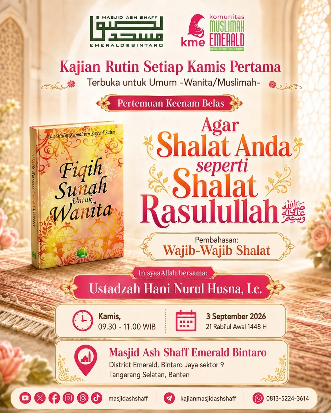 Poster asli dari @masjidashshaff