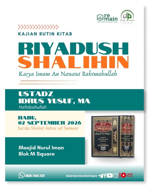 Poster asli dari @masjidnuruliman