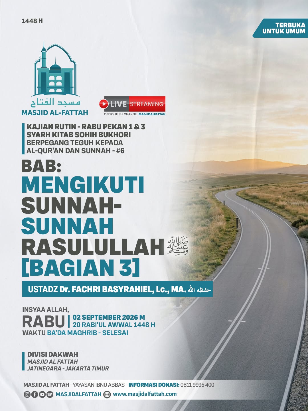 Poster asli dari @masjidalfattah