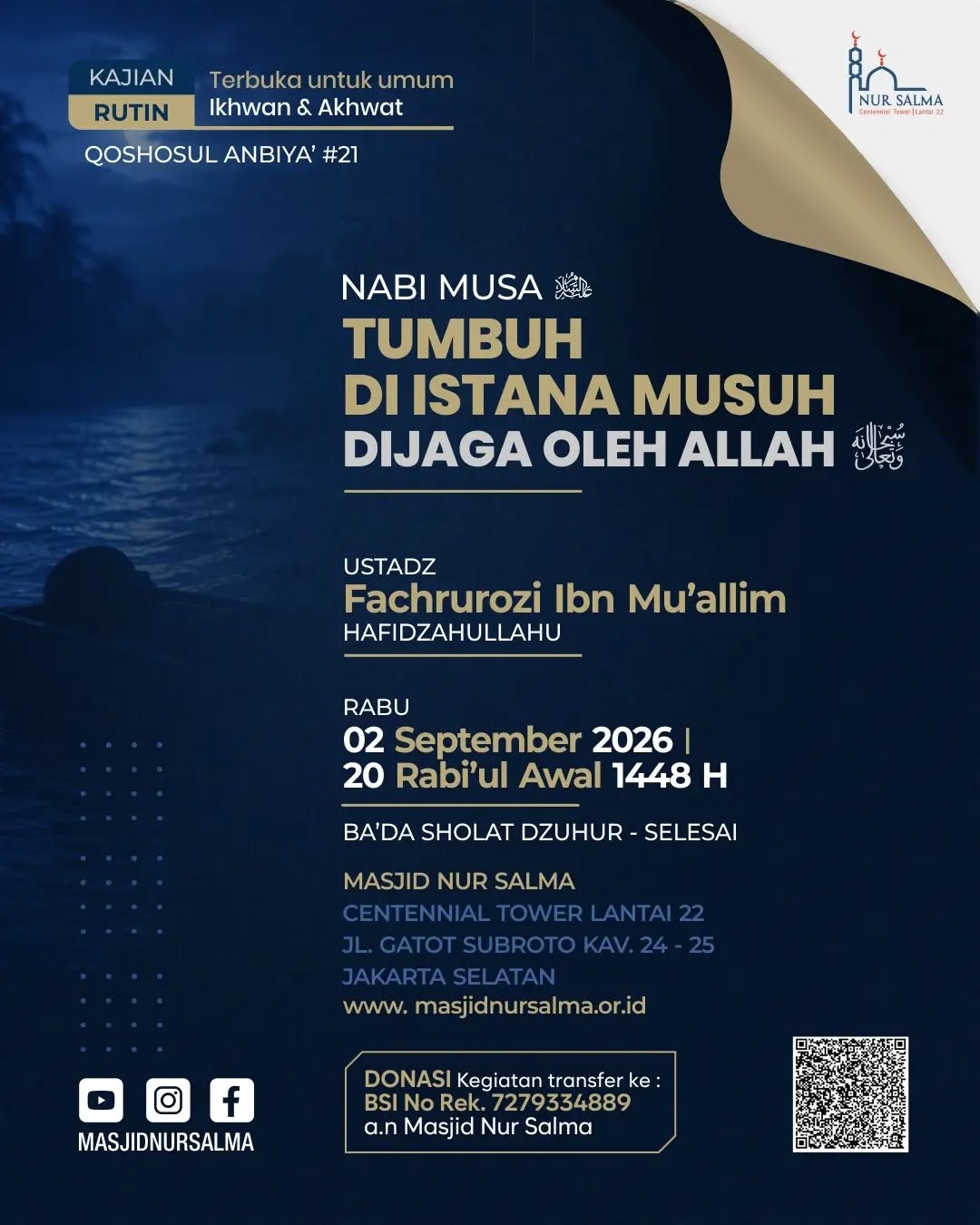 Poster asli dari @masjidnursalma