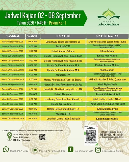 Poster asli dari @masjidalukhuwah