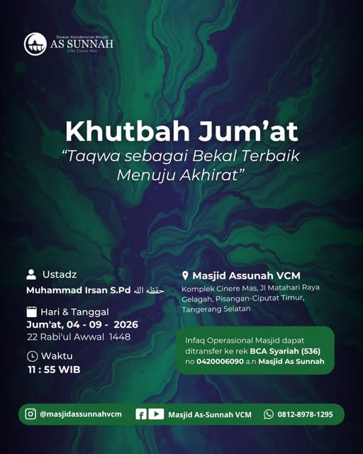 Poster asli dari @masjidassunnahvcm