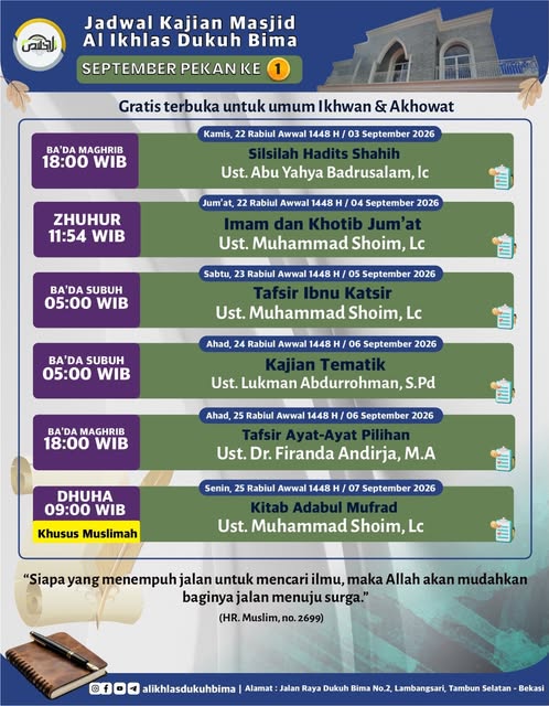 Poster asli dari @alikhlasdukuhbima