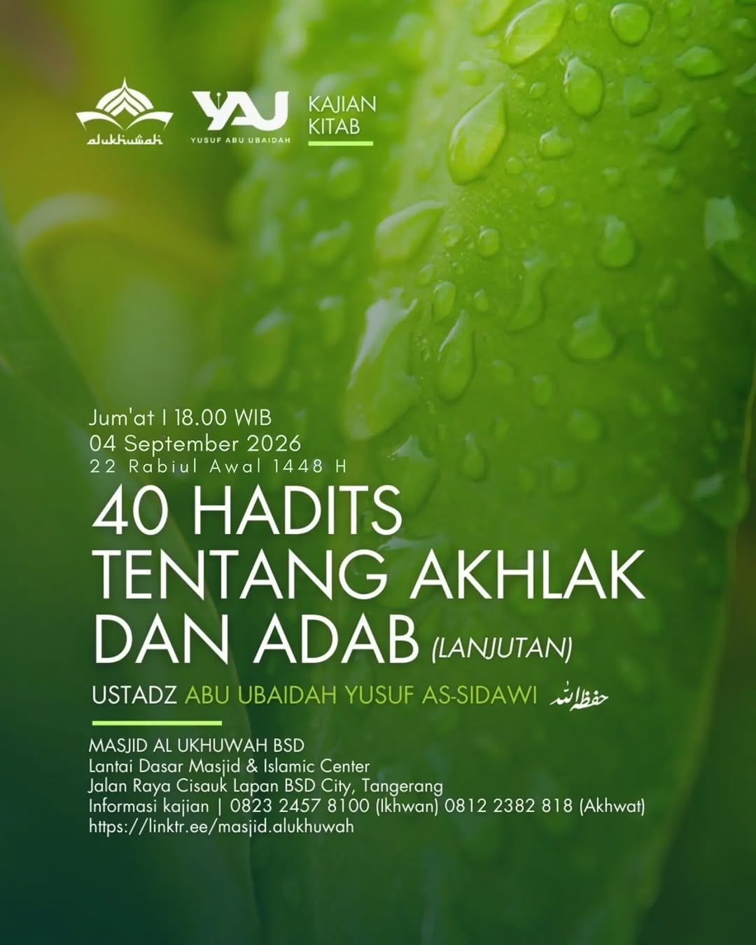 Poster asli dari @masjidalukhuwah