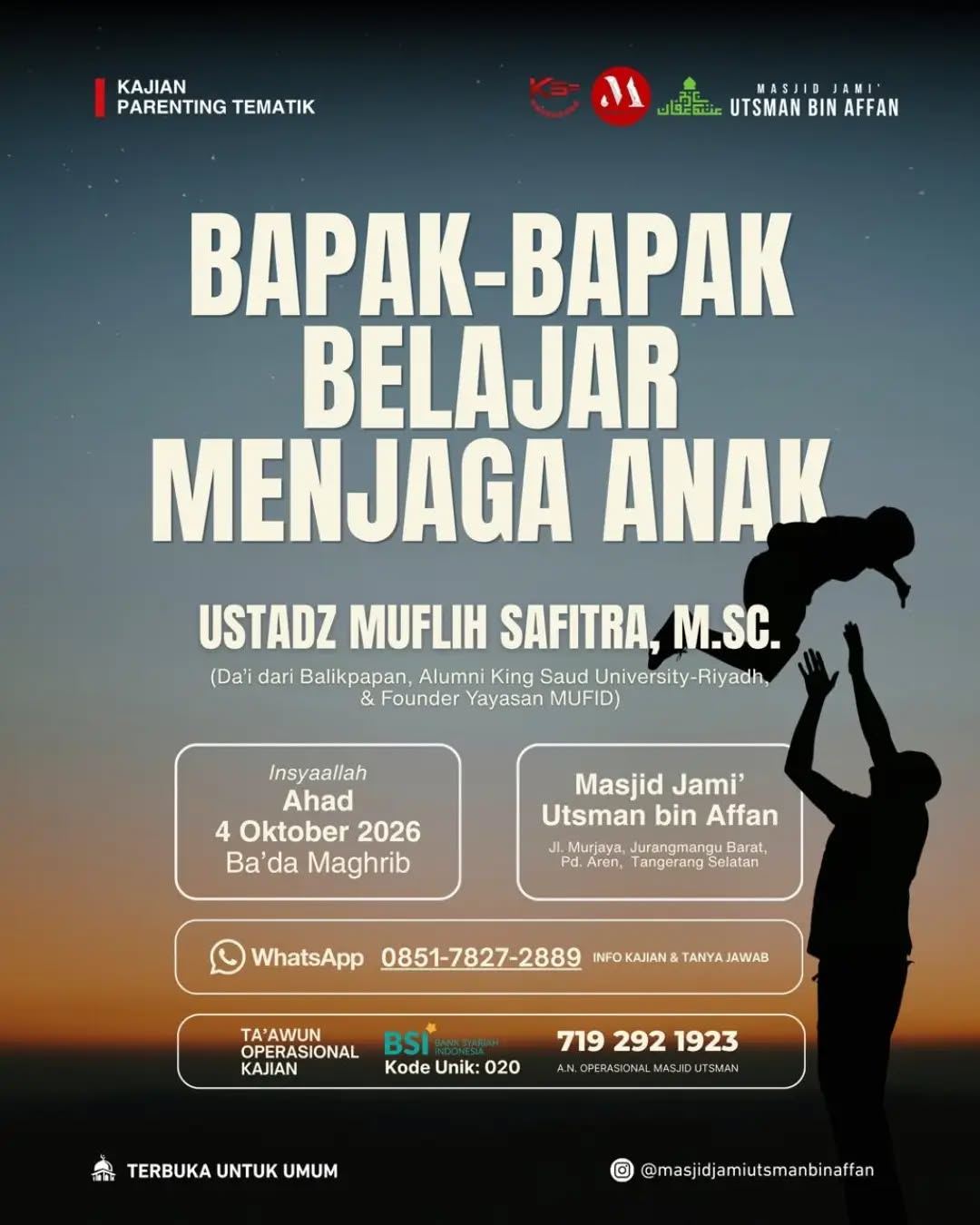 Poster asli dari @masjidjamiutsmanbinaffan