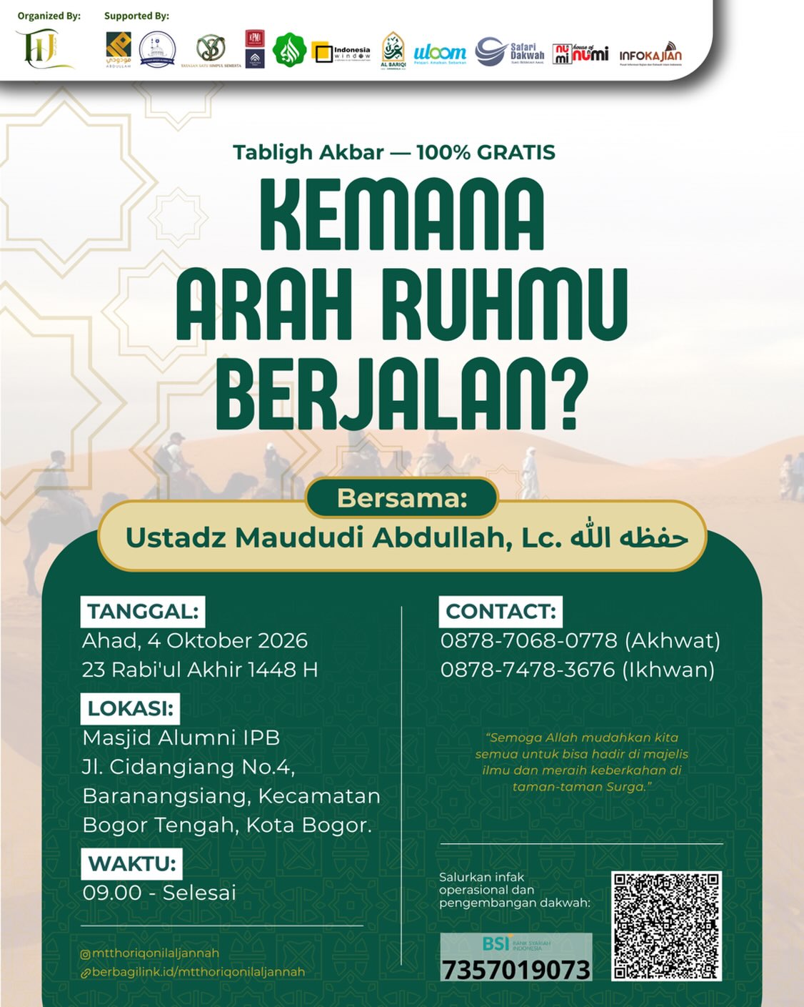 Poster asli dari @mtthoriqonilaljannah