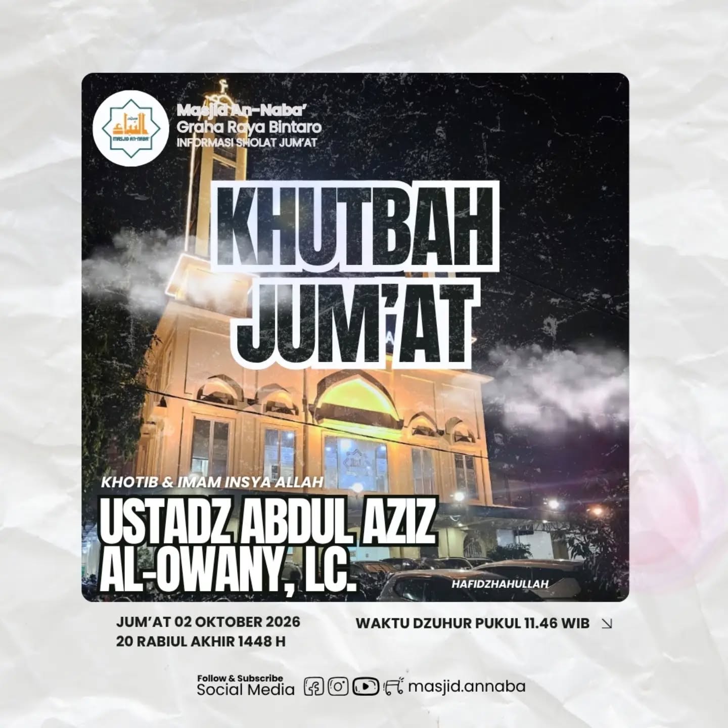 Poster asli dari @masjid.annaba