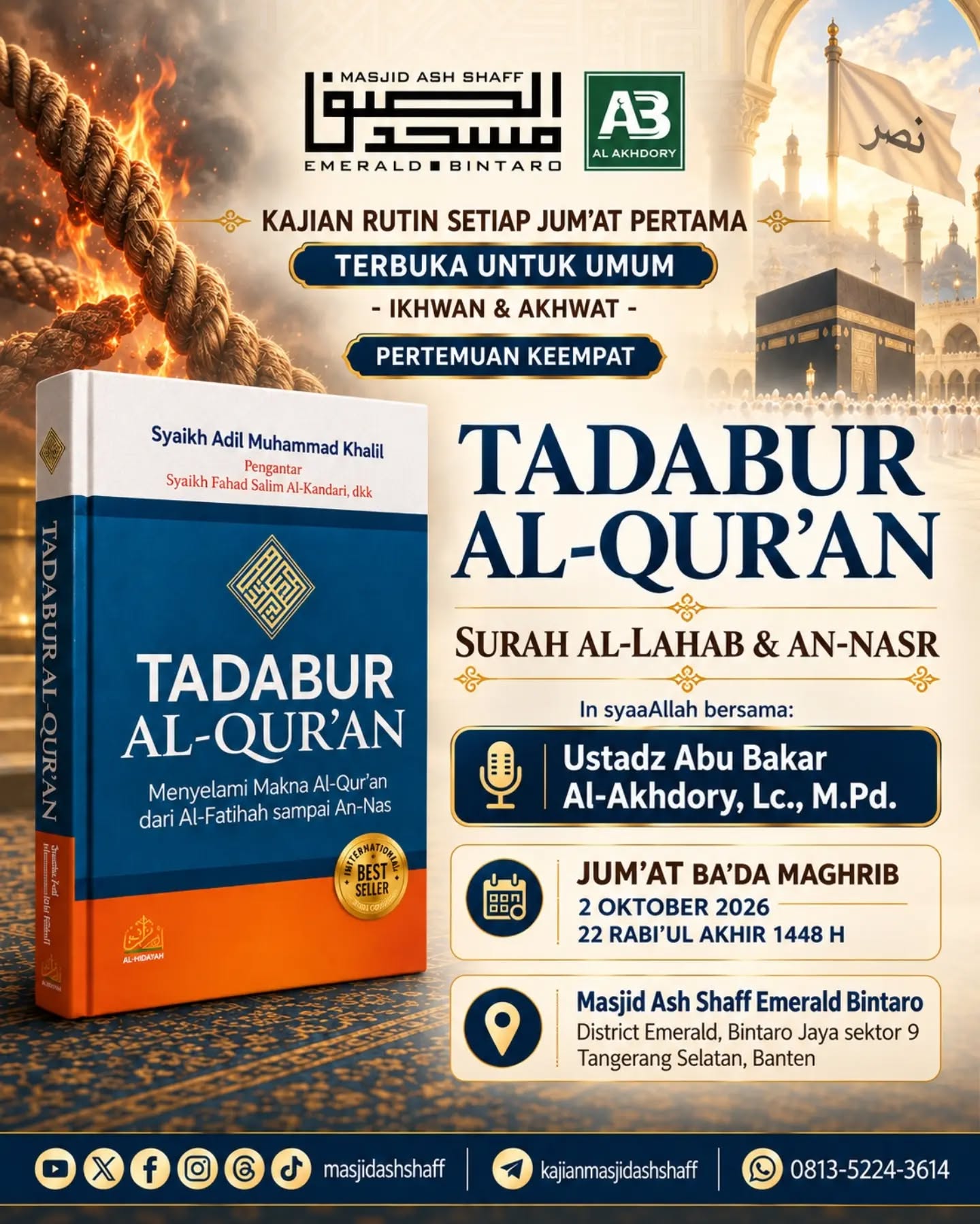 Poster asli dari @masjidashshaff
