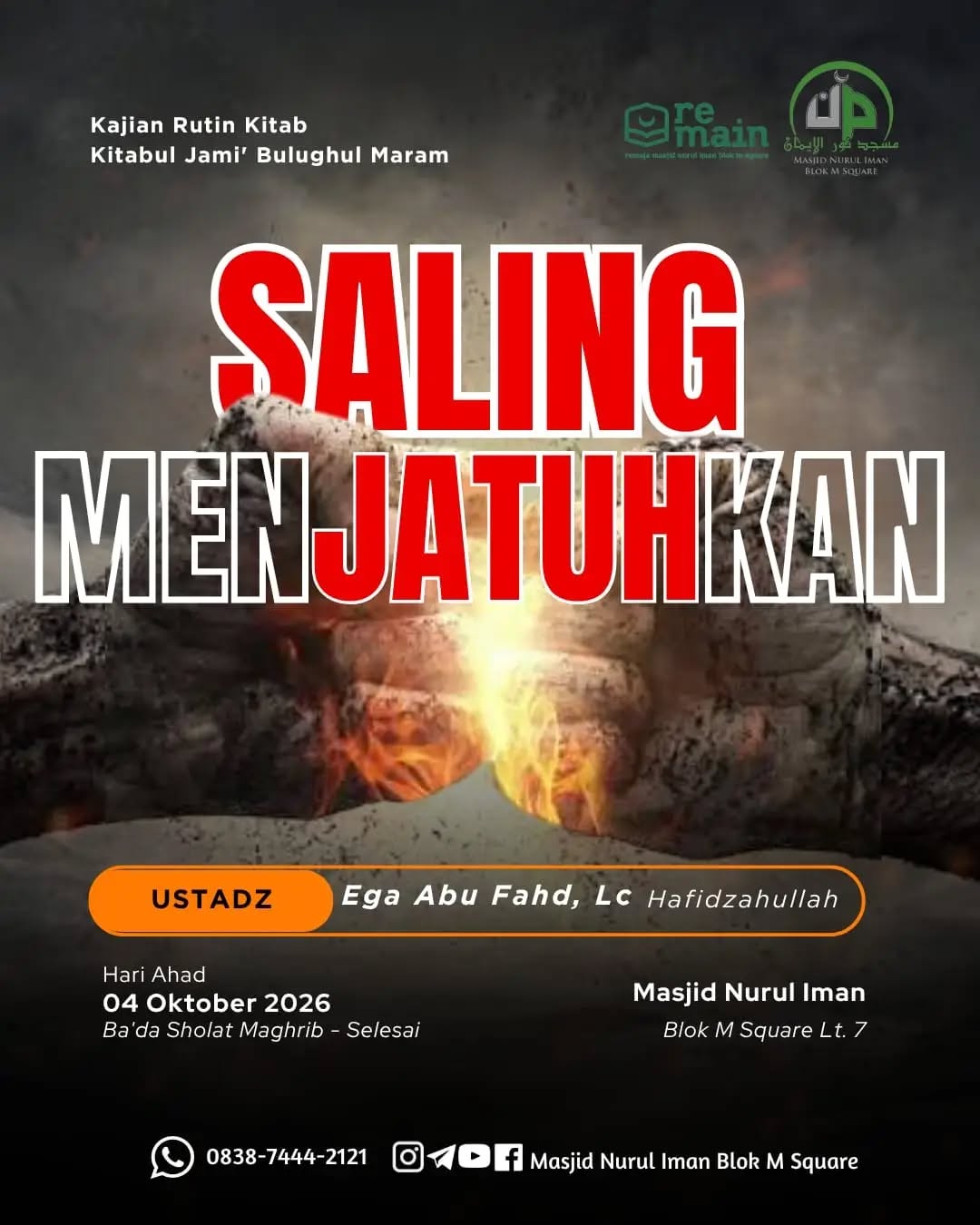 Poster asli dari @masjidnuruliman