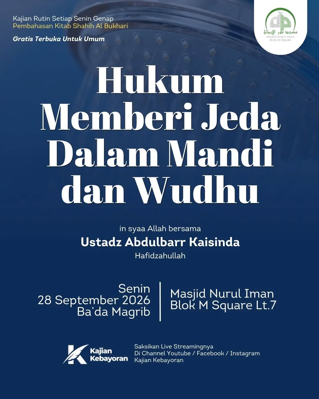 Poster asli dari @masjidnuruliman