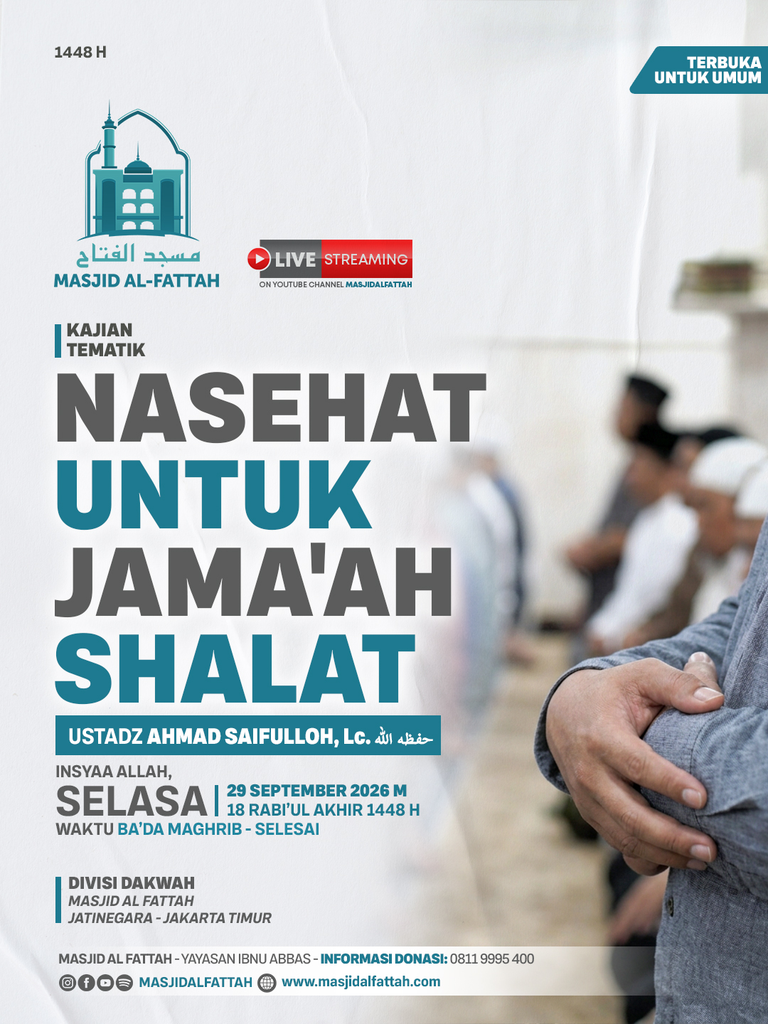 Poster asli dari @masjidalfattah