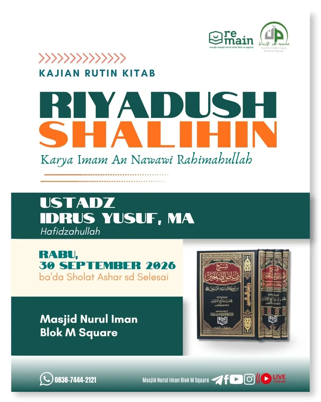 Poster asli dari @masjidnuruliman