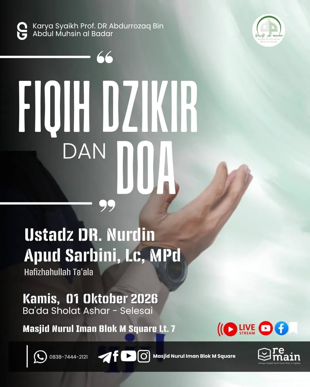 Poster asli dari @masjidnuruliman