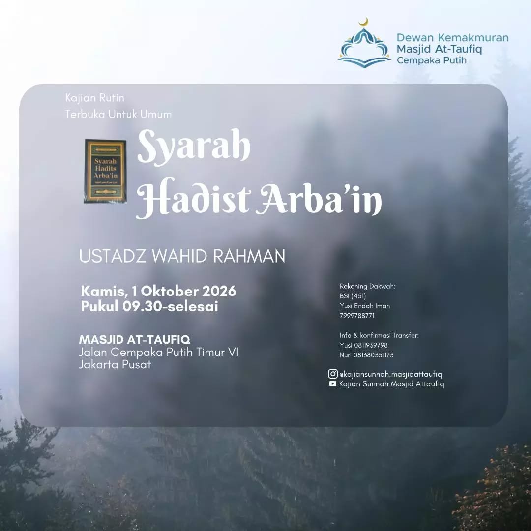 Poster asli dari @kajiansunnah.masjidattaufiq