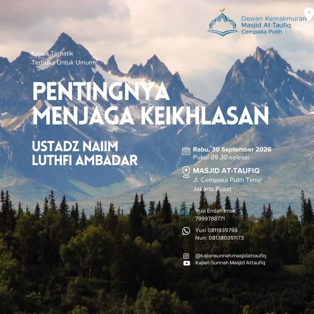 Poster asli dari @kajiansunnah.masjidattaufiq