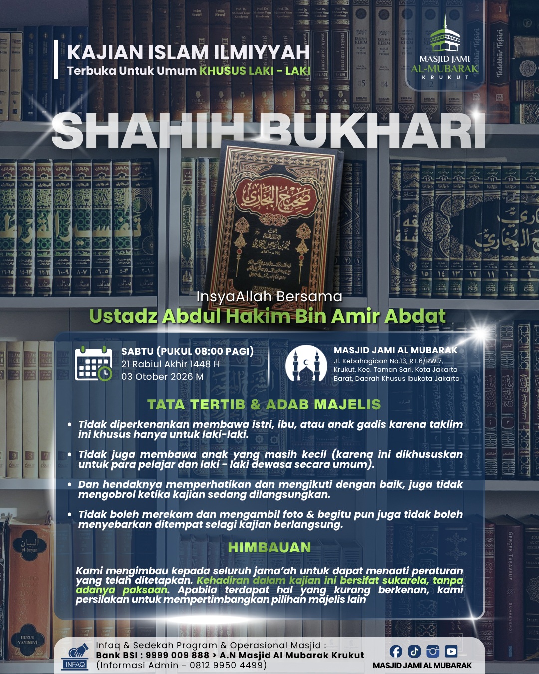Poster asli dari @masjid.almubarak