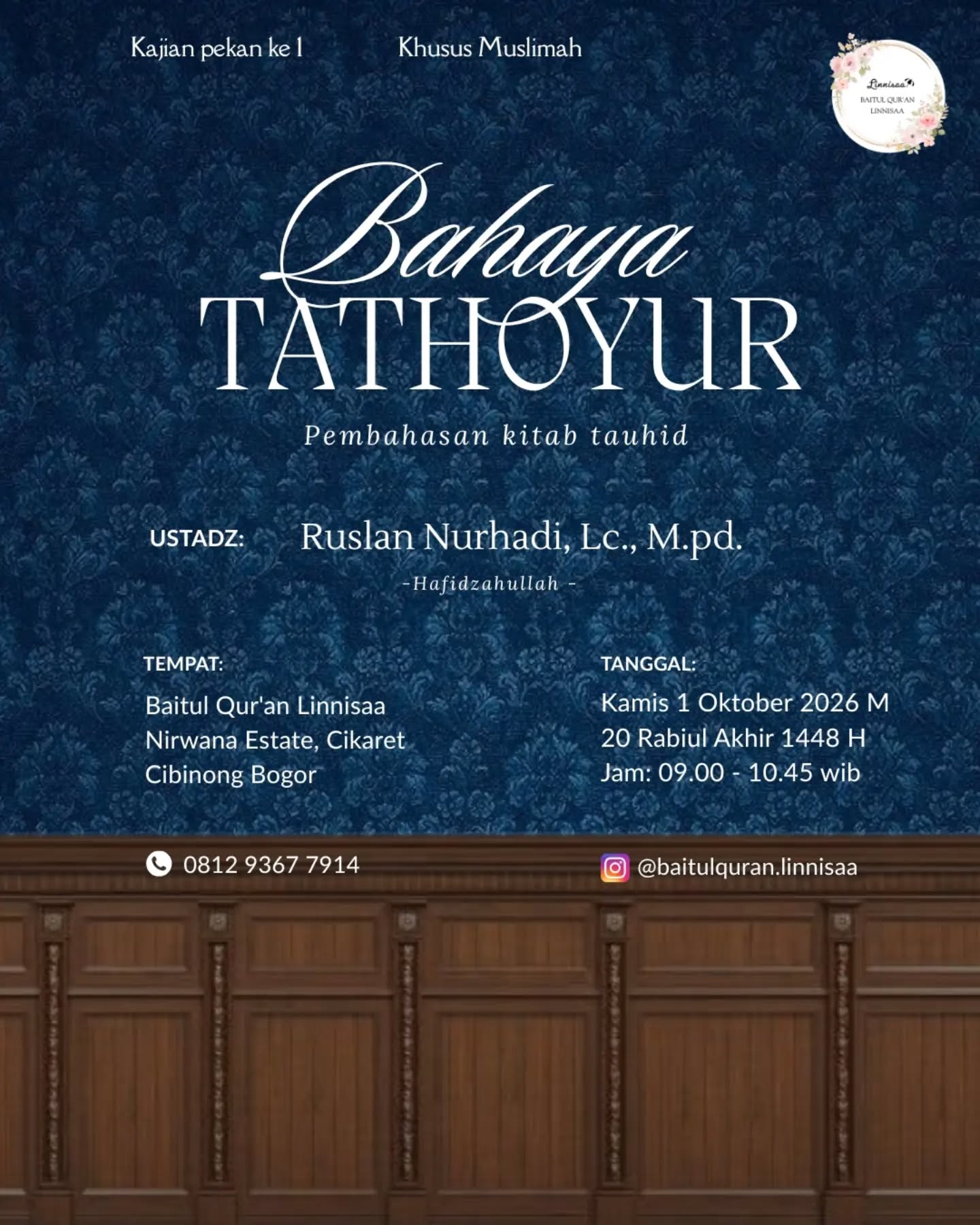 Poster asli dari @baitulquran.linnisaa
