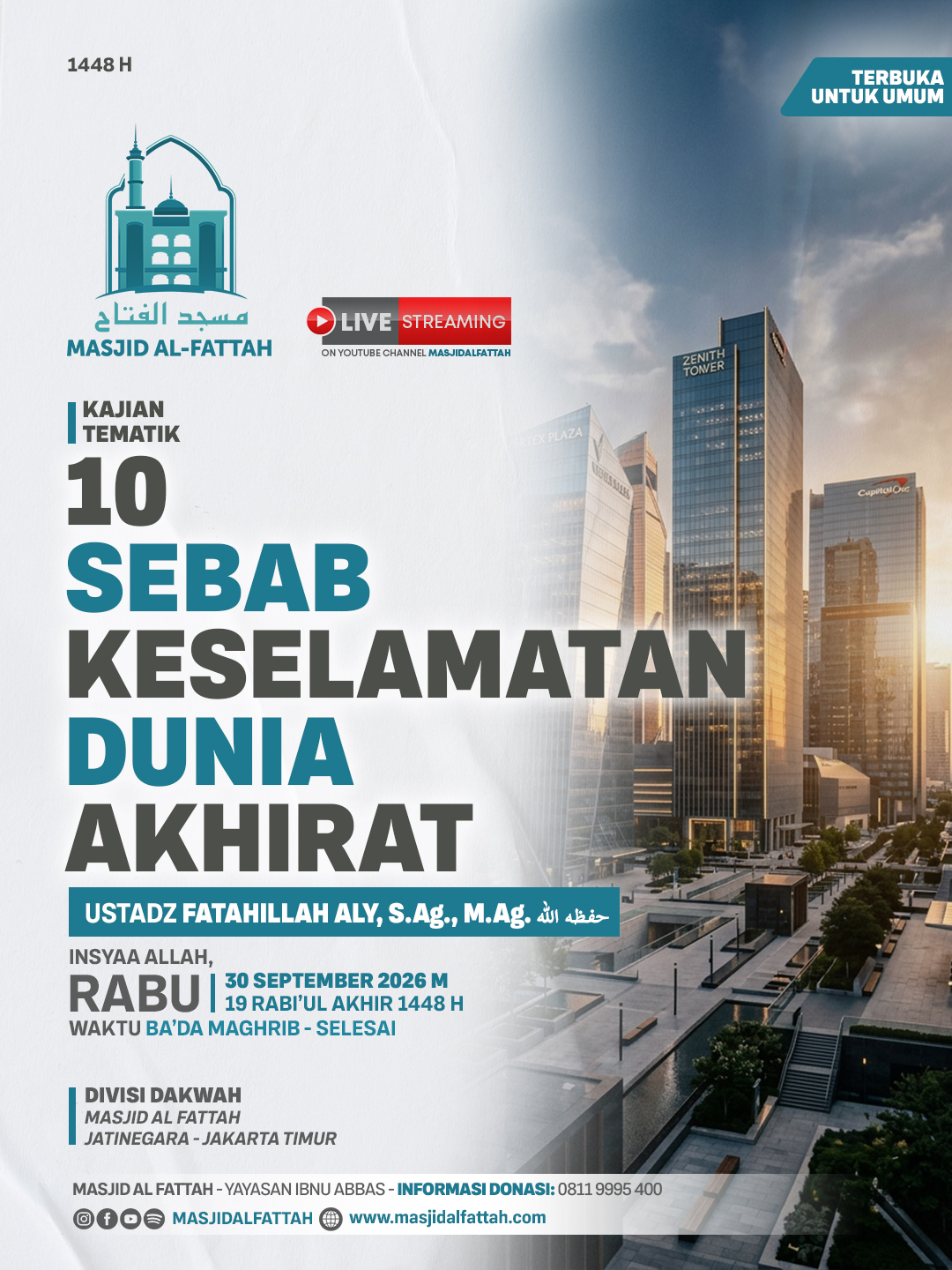 Poster asli dari @masjidalfattah