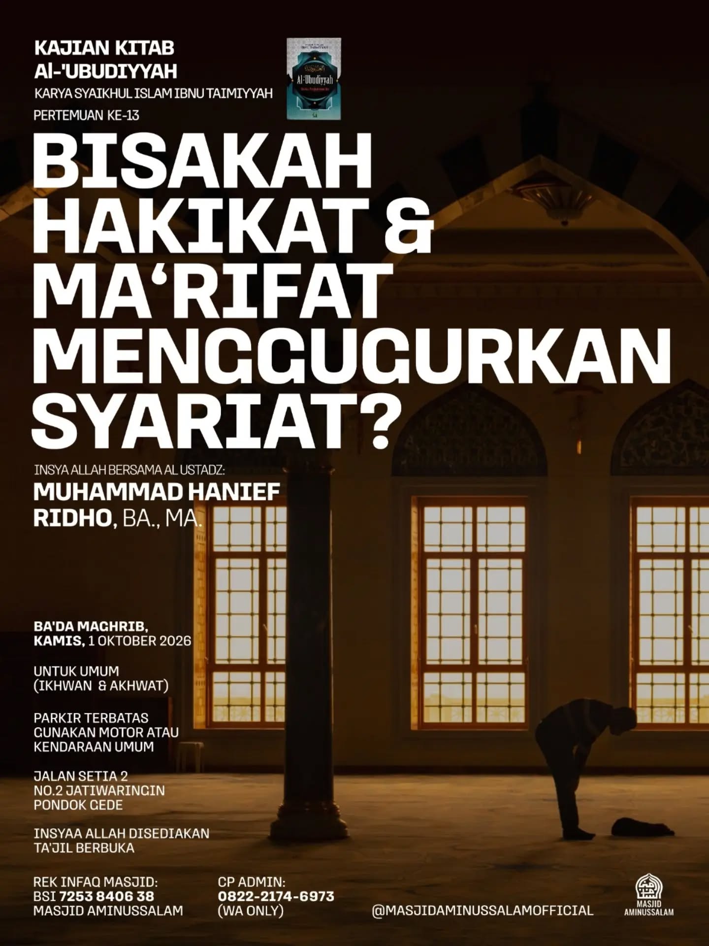 Poster asli dari @masjidaminussalamofficial