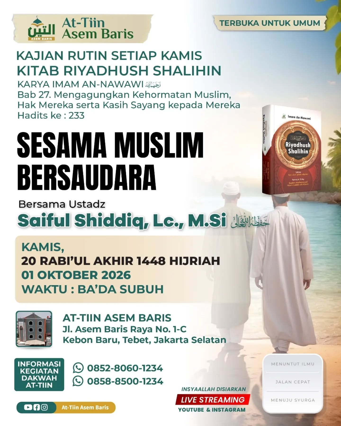 Poster asli dari @masjidattiinasembaris